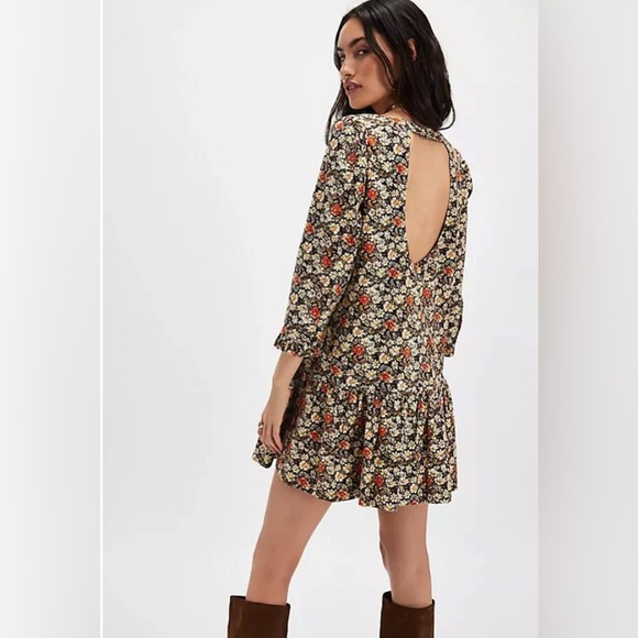BNWT Free People Floral Mini Dress - Size S - Picture 2 of 12